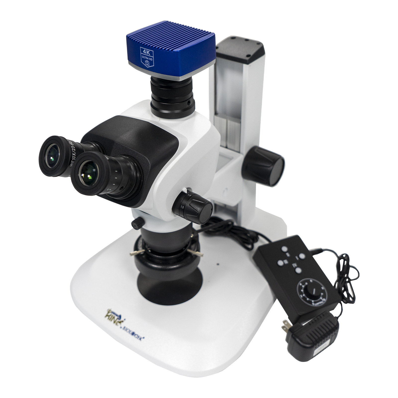 Trinocular Microscope, Eyepiece 10X/23mm, with intelligent measuring camera
