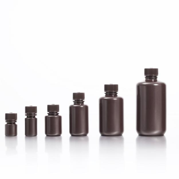 HDPE Amber Narrow Mouth Reagent Bottles