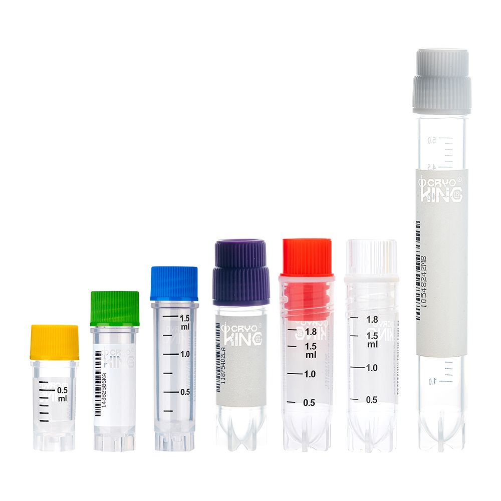 CryoKING Cryogenic Vials-Side Barcodes & Human Readable Numbers