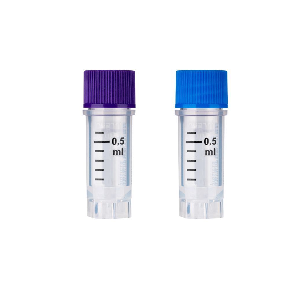 CryoKING Cryogenic Vials-Side Barcodes & Human Readable Numbers