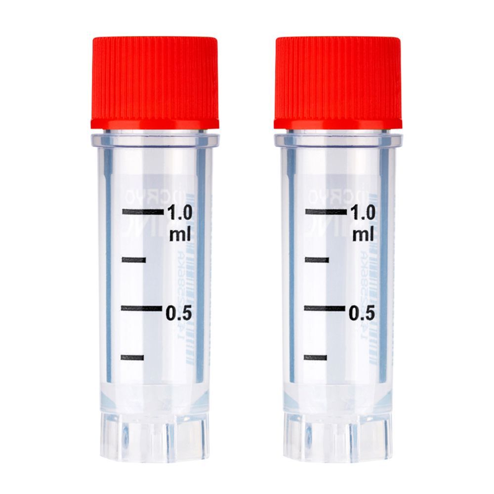 CryoKING Cryogenic Vials-Side Barcodes & Human Readable Numbers