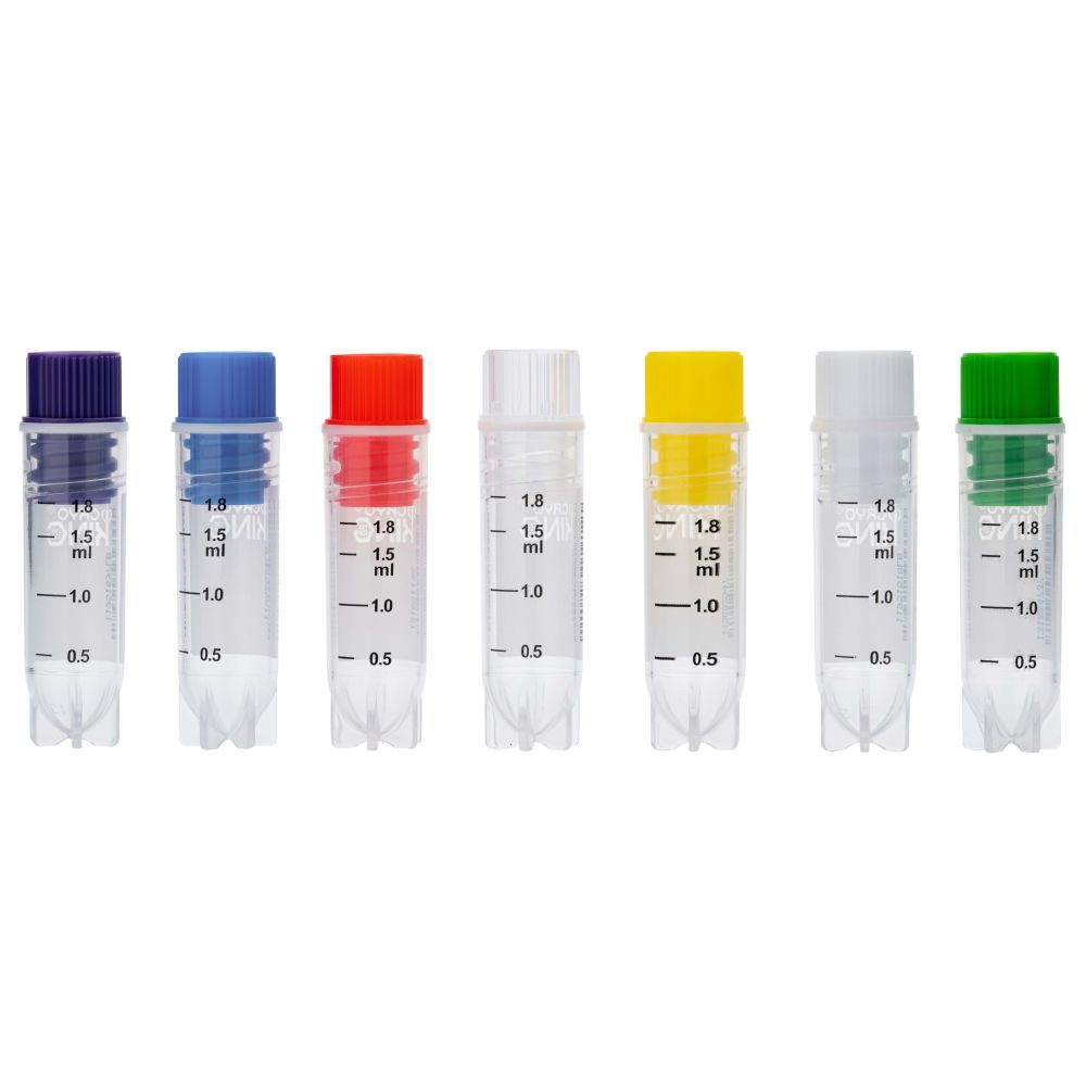 CryoKING Cryogenic Vials-Side Barcodes & Human Readable Numbers