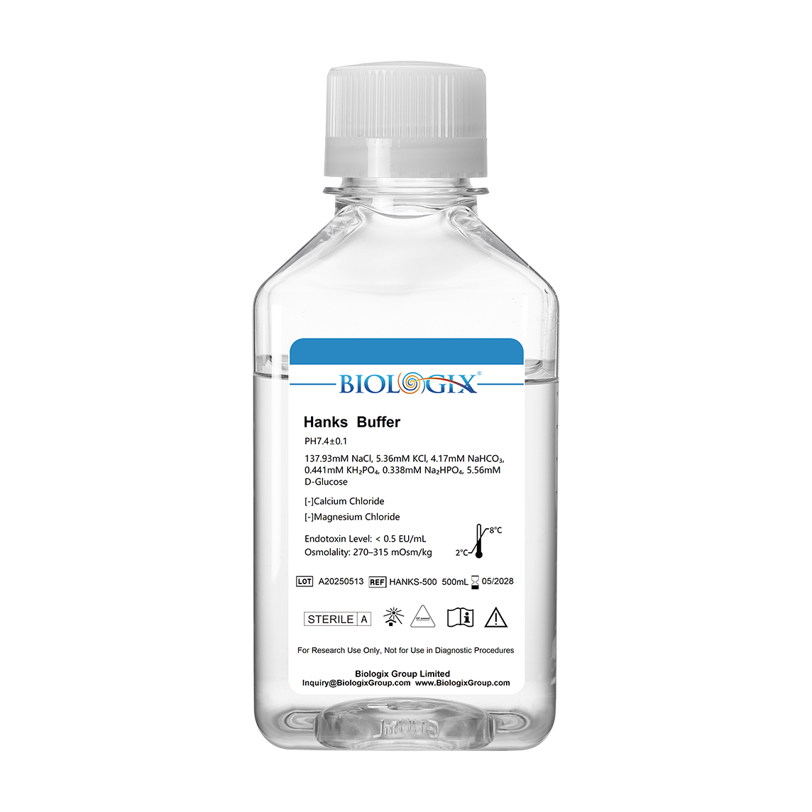 Hanks Buffer（1×）（ Without Ca2+&Mg2+）